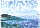 Moonlit Sea #82 Watercolor