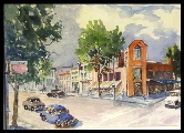 College Avenue Watercolor