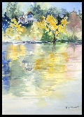 Lake Temescal Watercolor