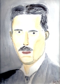 207 Nikola Tesla Watercolor