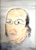 214 Ben Franklin Watercolor