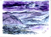 231 Alpine Night Watercolor