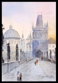 Charles Bridge (Prague) Watercolor
