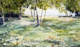 Seaside Meadow Watercolor
