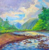 Waipio River Crossing Acrylic