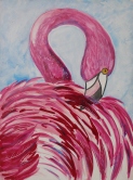 flamingo Watercolor