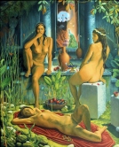 Nymphs of Lesbos Oil