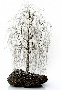 omer huremovic's wire tree sculpture-silver weeping willow 1275