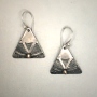 Jill Gibson's Silver-Bronze Triangle Earrings